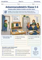 Vorschau - Arbeitsblätter - Ankommensdetektiv Klasse 5–6 - Deckblatt