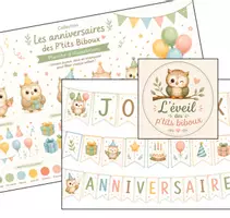 Aperçu - Matériel pour travaux manuels / dessin - kit anniversaire hibou - Page de couverture