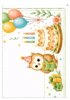 Aperçu - Matériel pour travaux manuels / dessin - kit anniversaire hibou - Page 2