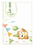 Aperçu - Matériel pour travaux manuels / dessin - kit anniversaire hibou - Page 3