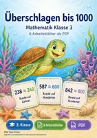 Vorschau - Arbeitsblätter - Überschlagen bis 1000 | Mathematik Klasse 3 | 6 Arbeitsblätter als PDF - Deckblatt
