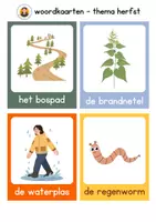 Voorbeeld - woordkaarten - thema herfst - Pagina 3