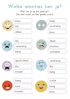 Voorbeeld - Werkboek emoties - Pagina 1