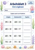 Vorschau - Arbeitsblätter - Rechenvorteile bis 1000 | Mathematik Klasse 3 | 6 Arbeitsblätter als PDF - Seite 3