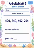 Vorschau - Arbeitsblätter - Mathetest Zahlenraum 1000 | Mathematik Klasse 3 | 6 Arbeitsblätter als PDF - Seite 3