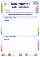 Vorschau - Arbeitsblätter - Schriftliche Addition ohne Übertrag | Mathematik Klasse 3 | 6 Arbeitsblätter als PDF - Seite 2