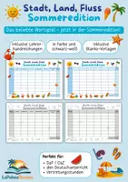 Vorschau - Arbeitsblätter - Stadt, Land, Fluss – Jahreszeiten-Bundle | Frühling, Sommer, Herbst & Winter | Deutsch, DaF/DaZ | Klasse 4–6 - Seite 1
