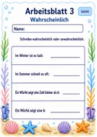 Vorschau - Arbeitsblätter - Wahrscheinlichkeit Klasse 3 | Mathematik Klasse 3 | 6 Arbeitsblätter als PDF - Seite 3