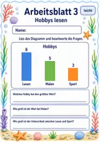 Vorschau - Arbeitsblätter - Diagramme lesen Klasse 3 | Mathematik Klasse 3 | 6 Arbeitsblätter als PDF - Seite 3