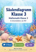 Vorschau - Arbeitsblätter - Säulendiagramm Klasse 3 | Mathematik Klasse 3 | 6 Arbeitsblätter als PDF - Deckblatt