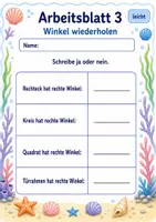 Vorschau - Arbeitsblätter - Wiederholung Geometrie Klasse 3 | Mathematik Klasse 3 | 6 Arbeitsblätter als PDF - Seite 3
