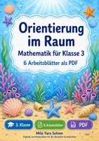 Vorschau - Arbeitsblätter - Orientierung im Raum Klasse 3 | Mathematik Klasse 3 | 6 Arbeitsblätter als PDF - Deckblatt