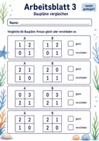 Vorschau - Arbeitsblätter - Baupläne Klasse 3 | Mathematik Klasse 3 | 6 Arbeitsblätter als PDF - Seite 3