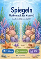 Vorschau - Arbeitsblätter - Spiegeln Klasse 3 | Mathematik Klasse 3 | 6 Arbeitsblätter als PDF - Deckblatt