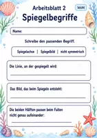 Vorschau - Arbeitsblätter - Spiegeln Klasse 3 | Mathematik Klasse 3 | 6 Arbeitsblätter als PDF - Seite 2