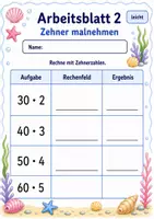 Vorschau - Arbeitsblätter - Malaufgaben Klasse 3 | Mathematik Klasse 3 | 6 Arbeitsblätter als PDF - Seite 2