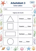 Vorschau - Arbeitsblätter - Geometrische Formen Klasse 3 | Mathematik Klasse 3 | 6 Arbeitsblätter als PDF - Seite 3