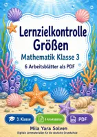 Vorschau - Arbeitsblätter - Lernzielkontrolle Größen | Mathematik Klasse 3 | 6 Arbeitsblätter als PDF - Deckblatt