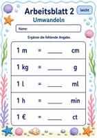 Vorschau - Arbeitsblätter - Lernzielkontrolle Größen | Mathematik Klasse 3 | 6 Arbeitsblätter als PDF - Seite 2