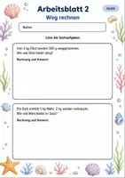 Vorschau - Arbeitsblätter - Gewichte Sachaufgaben | Mathematik Klasse 3 | 6 Arbeitsblätter als PDF - Seite 2