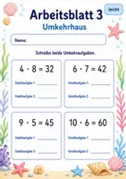 Vorschau - Arbeitsblätter - Rechenhäuser Mal und Geteilt | Mathematik Klasse 3 | 6 Arbeitsblätter als PDF - Seite 3