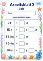 Vorschau - Arbeitsblätter - Größen umwandeln Klasse 3 | Mathematik Klasse 3 | 6 Arbeitsblätter als PDF - Seite 2