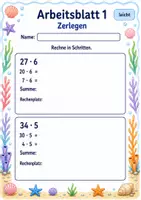 Vorschau - Arbeitsblätter - Multiplikation in Schritten | Mathematik Klasse 3 | 6 Arbeitsblätter als PDF - Seite 1