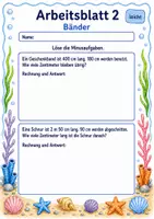 Vorschau - Arbeitsblätter - Längen Sachaufgaben | Mathematik Klasse 3 | 6 Arbeitsblätter als PDF - Seite 2