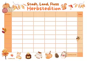Vorschau - Arbeitsblätter - Stadt, Land, Fluss – Herbstedition | Herbstspiel für Deutsch oder Vertretungsstunde | Herbstferien | Halloween I DaF/DaZ | Klasse 4–6 - Seite 2