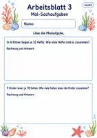 Vorschau - Arbeitsblätter - Sachaufgaben Gemischt Klasse 3 | Mathematik Klasse 3 | 6 Arbeitsblätter als PDF - Seite 3