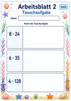 Vorschau - Arbeitsblätter - Rechenwege Multiplikation | Mathematik Klasse 3 | 6 Arbeitsblätter als PDF - Seite 2