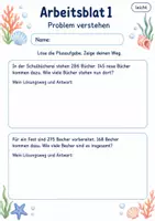 Vorschau - Arbeitsblätter - Problemaufgaben Klasse 3 | Mathematik Klasse 3 | 6 Arbeitsblätter als PDF - Seite 1