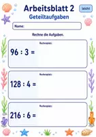Vorschau - Arbeitsblätter - Lernzielkontrolle Mal Geteilt | Mathematik Klasse 3 | 6 Arbeitsblätter als PDF - Seite 2