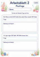Vorschau - Arbeitsblätter - Sachaufgaben Fehlende Frage | Mathematik Klasse 3 | 6 Arbeitsblätter als PDF - Seite 2
