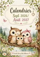 Aperçu - Affichage - calendrier hiboux septembre 2026 à août 2027 - Page 1