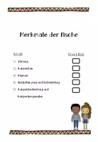 Vorschau - Arbeitsblätter - Materialspäti Merkmale Fische Unterrichtsreihe - Seite 1