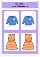Aperçu - Jeux - Mémory - Des vêtements - Page de couverture