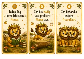 Vorschau - Poster - Affirmationen Türschilder - Klassentier Löwe - Löwenklasse - Seite 2