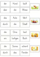 Vorschau - Aufgabenkarten - Schüttelsätze | Sätze bilden in der Grundschule (Klasse 1-2) - Seite 3