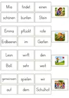 Vorschau - Aufgabenkarten - Schüttelsätze | Sätze bilden in der Grundschule (Klasse 2) - Seite 3