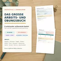 Vorschau - Arbeitsblätter - Deutsch A1.1 – Das große Arbeits- und Übungsbuch - Deckblatt