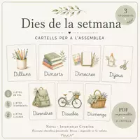 Vista previa - Unidades / Secuencias / Situaciones de Aprendizaje - Dies de la setmana en català per a l'assemblea - Portada