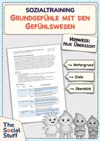 Vorschau - Stundenentwürfe - Soziales Lernen Grundschule: Sozialtraining "Grundgefühle mit den Gefühlswesen" - Komplettpaket (10 Unterrichtsstunden) - Seite 1