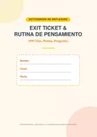 Vista previa - Unidades / Secuencias / Situaciones de Aprendizaje - EXIT TICKET + RUTINA DE PENSAMIENTO DE FRAGGLE ROCK - Portada