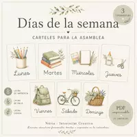 Vista previa - Unidades / Secuencias / Situaciones de Aprendizaje - Asamblea | Días de la semana | Carteles para el aula - Portada