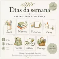 Vista previa - Unidades / Secuencias / Situaciones de Aprendizaje - Días da semana carteis para a asemblea - Portada