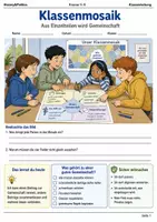 Vorschau - Arbeitsblätter - Klassenmosaik Kennenlernspiel Klasse 5–6 - Deckblatt