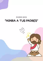 Vista previa - Decoración del aula - Éxodo 20:12 - honra a tu padres - Portada