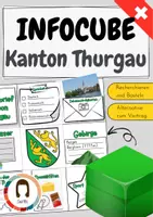 Vorschau - Unterrichtsreihen - InfoCube Kanton Thurgau - Rechercheprojekt - Geografie Schweiz - Deckblatt