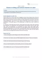 Vorschau - Arbeitsblätter - Materialpaket - Chemie Klasse 7 - Arbeitsblätter - Seite 1